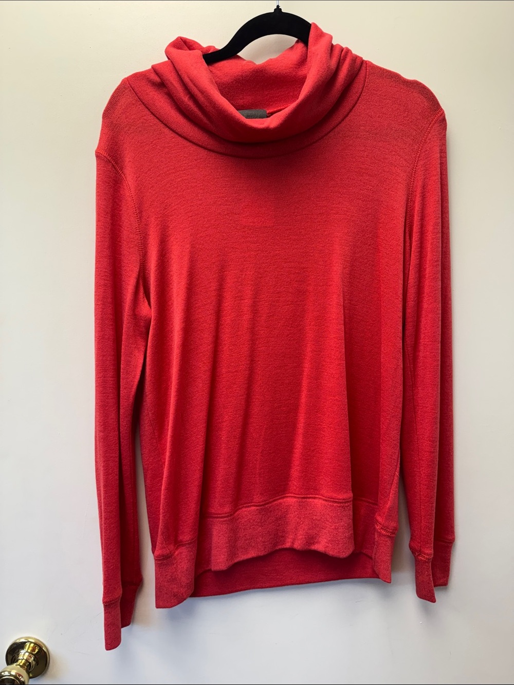 Sunday in Brooklyn Coral Cowl Neck Pullover